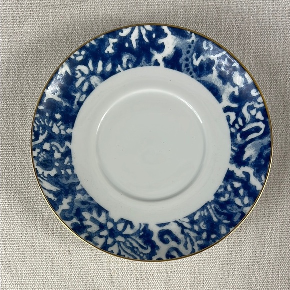 Ralph Lauren Blue and White Teacup and Saucer Set ROUND HILL Portugal - Picture 3 of 8